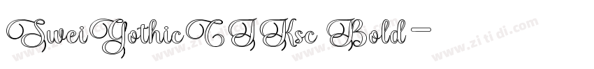 SweiGothicCJKsc Bold字体转换